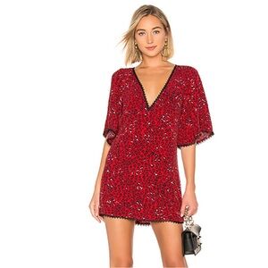 NWT Lovers‎ + Friends Jason Mini Dress Cheetah Print Size M